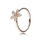 Dazzling Daisy, PANDORA Rose™ & Clear CZ - 180932CZ - Rings | PANDORA