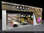 现代创意生活馆杂货专卖店货柜货架立体背景墙3d模型