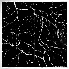 紫练_er采集到黑白画