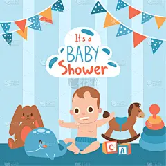 可爱的,请柬,玩具,儿童,绘画插图,进行中,礼物,生日,矢量,庆生会