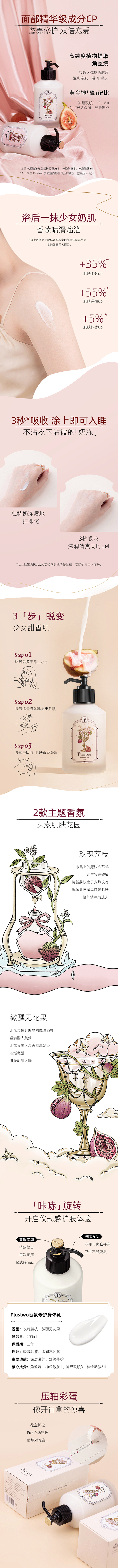 Plustwo 普拉斯兔身体乳女士保湿滋...