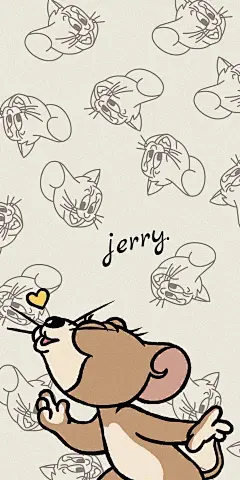 #猫和老鼠#
- 可爱涂鸦情侣壁纸。
—— Jerry 杰瑞. (图源:云樾/小红书)
采集:@Yunduo·少女心-微博