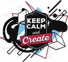 矢量插图彩色的红色和蓝色抽象组成