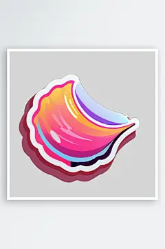海螺贴图插画中的海洋之美展示-众图网