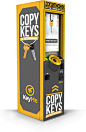 The KeyMe Kiosk at Lowes allows you to securely store digital copies of your keys so that if you ever get locked out, you can make a spare key at the kiosk. Key storage is completely free. Typical brass keys range from $3.50 - $4 depending on the key type