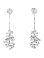 1.32ctw Diamond Swirl Earrings