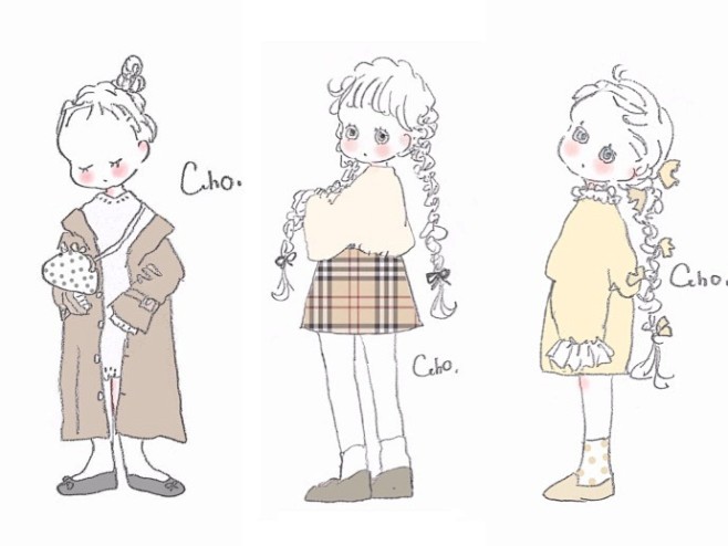 女の子绘 Caho 

少女心简笔画 ♡...