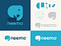 Neemo Identity logo网格logomark最佳标志标识标识设计品牌标识动物标志鸟标志标志制造商标志设计师标志