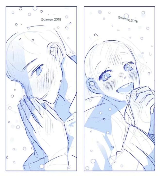 双人人模#参考#绘画#情侣 #双人#模板#cp 版权归作者所有，侵删