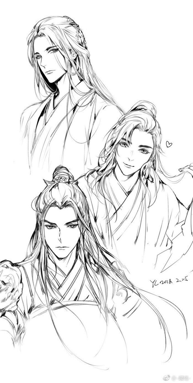 古风线描脸