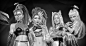 K/DA (realtime), Ama Ro.png : If you don't follow my twitter account, https://twitter.com/ar_yoop , you may not know that these were coming. After some bumps on the road, they are finally complete! KDA, realtime bust models. I loved the new song + video +
