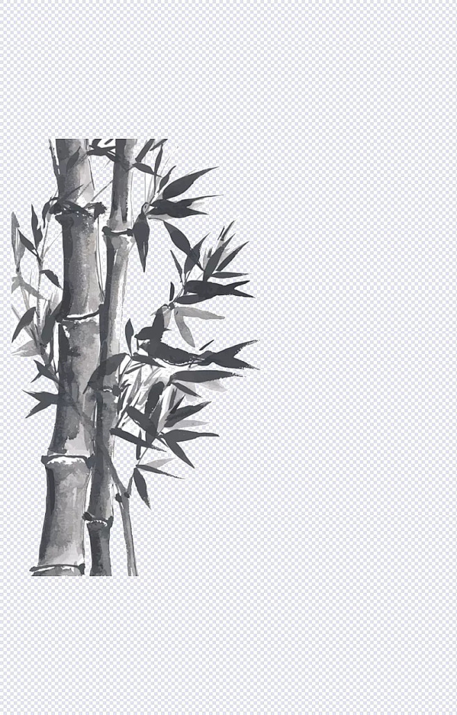 竹子水墨画图片|墨竹,竹,水墨,竹子,竹叶,山水画,中国风,手绘,免