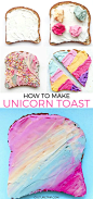 How to Make Unicorn Toast