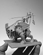 Erebius, Demiurion on Behema, Daniel Cockersell : This wargaming miniature I made for Mierce Miniatures. It was hand sculpted in an oil based clay. Original design by Stefan Kopinski.<br/>To view more of my work, please visit my Instagram: <a cla