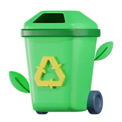 Recycle Trash Can  3D Icon