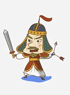 拿着长剑的将军高清素材 卡通 商务 壁纸 封面 将军 彩色手绘 插图 盔甲 长剑 免抠png 设计图片 免费下载