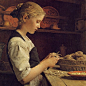 瑞士画家Albert Anker （1831-1910） 