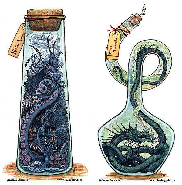 《Bottled》，来自美国女插画师Em...