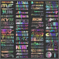 Automotive Sponsor Random Decals Stickers Lot Pack Oil Slick colors JDM Race Drift