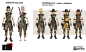 Borderlands 3 -  BOUNTY OF BLOOD // Concept Art 02, Sergi Brosa : This is the job I did for the Borderlands 3 DLC Bounty of Blood. I wanted to do NPC random characters you can find in the cantina, town, roads, etc :)
I had an awesome time working on this,