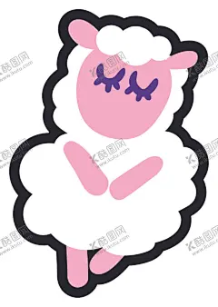 晚安主题卡通图案 【酷图网】小清新动物,卡通小绵羊,晚安主题,小图案,小表情,可爱表情包,简笔画,简笔图案,睡觉