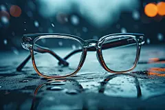 近视眼镜产品摄影图