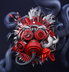 我在夏季吃菠萝采集到C4D