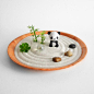 Panda Mini Zen Garden // Lucky Bamboo