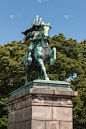 东京的武士雕像