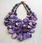 Spectacular purple necklace