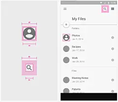 Metrics and Keylines - Layout - Google design guidelines