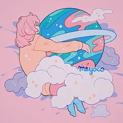 少女系插画 （ins：meyoco） ​​​​
