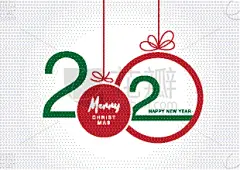 2020,新年前夕,请柬,事件,贺卡,简单,现代,节日,绘画插图,马来西亚
