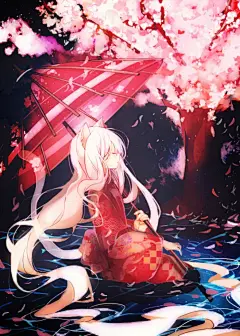 ☆未向画师授权★______________________
侵删 致歉【pixiv】 动漫 二次元 唯美 伤感 壁纸 美图 水彩 插画 手绘 p站 画集 同人  人物 封面 卡通 版 樱花飞舞 少女 小狐妖 和风 和服@北坤人素材