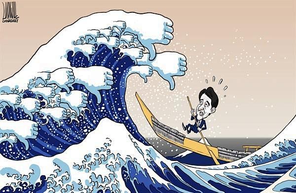 插画师罗杰的日本政治讽刺画_文化_腾讯网