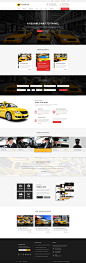 #企业网站##出租车#National Cab - Taxi Company PSD Template