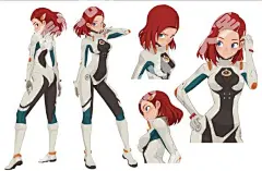 l43 Hong SoonSang 欧美风格卡通动漫q版角色原画设定素材参考-淘宝网
