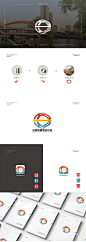 红桥区融媒体中心LOGO设计媒体商标设计标志设计-艺点意创