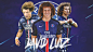 People 2560x1440 David Luiz  P.S.G. blue footballers