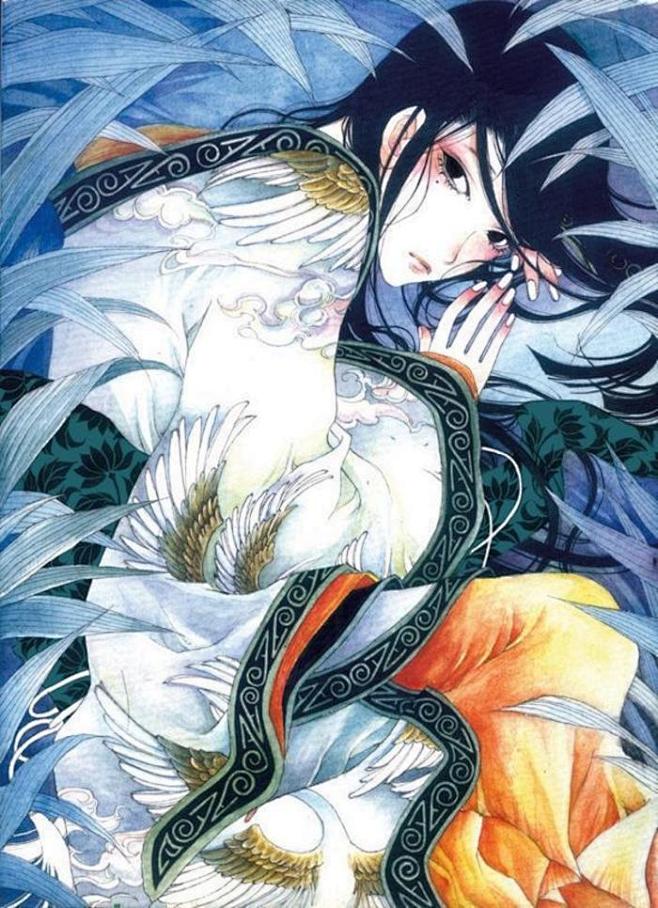 夏达插画古风手绘绘本古风子不语长歌行中国风美人如玉