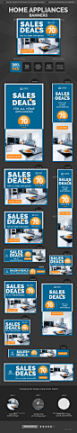 Home Appliances Banners - Banners & Ads Web Elements