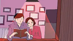 情人节情侣唯美浪漫插画