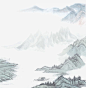 山水画psd免抠素材_新图网 https://ixintu.com 水墨画,山水画,背景装饰,重阳节,老人节,九月初九