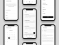 Heros app wireframe design 4x