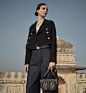 Sac besace CD Signature Toile jacquard Dior Oblique bleu