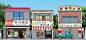Japanese old town. : This is interface of flash games. 