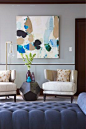 Chestnut Hill Residence Seating Area - Rachel Reider Interior Designs