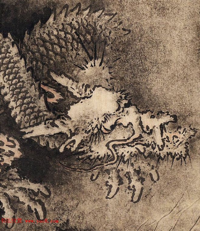 南宋画家陈容绘《九龙图》 美国馆藏