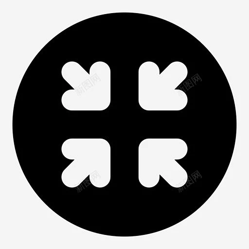 缩小窗口化调整大小图标 标志 UI图标 设计图片 免费下载 页面网页 平面电商 创意素材-花瓣网