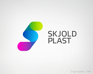 标志说明：Skjoldplast标志设计...